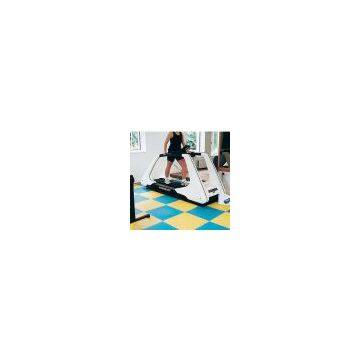 Vinyl interlocking tile studded surface
