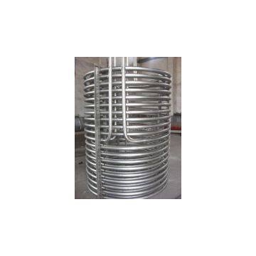 Seamless titanium pipe for heat exchanger