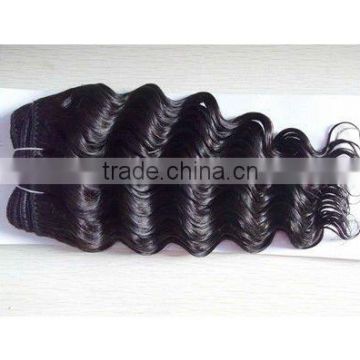 Wholesale deep wave weft hair /hair weave extensions