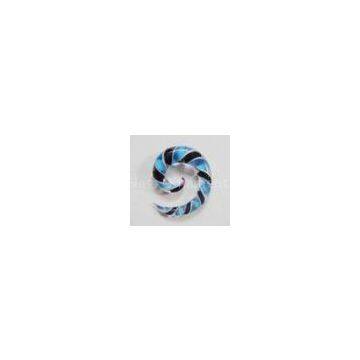 Custom spiral ear body piercing , 16 Gauge Glass Piercing Jewelry