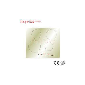 Built in 4 zone commercial induction cooker with white color panel JY-ID4006