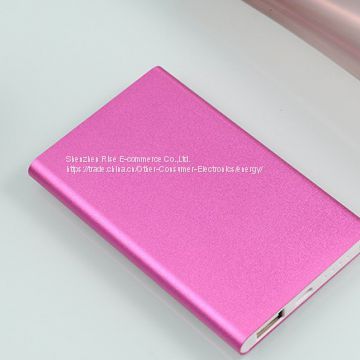 Portable Ultrathin power bank 20000mah LED Light Brushed Aluminum Dual USB Backup Battery for ng