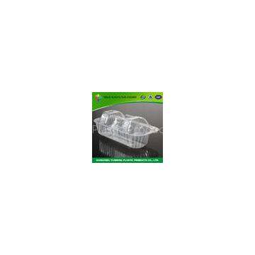 Plastic Clamshell Packaging For Food , Cupcake Clamshell Packaging