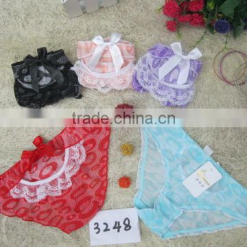 lubunie tissue print panties bow perspective panty