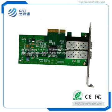 F902E Gigabit 2- Port Fiber Optic PCIe Network Adapter Card with Intel I350 controller