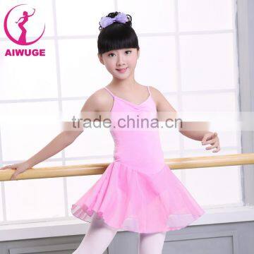 Ballet Dance Wear Chiffon Dress Ballet Leotard Shoulder Straps Style Girls Ballet Dance Costumes