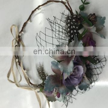 New design exquisite artificial flower garland party cosplay flower headband FH4035