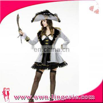 Women Adult Sexy Funny Miss Jack Captain High Quality Pirate Carnival Cosplay costumes