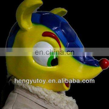 2014 Brazil World Cup Cosplay Costume Latex Armadillo Mask for Carnival