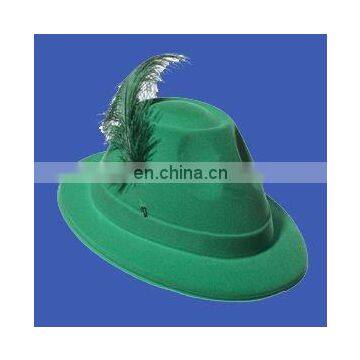 2012 green velour alpine hat party alpine hat carnival alpine hats