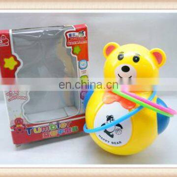 ring toss game, plastic cute bear tumbler,toy roly-poly