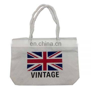 Eco-friendly Canvas Tote Bag Rope Handles