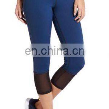 new women clothing yoga pants mesh royal blue workout leggings