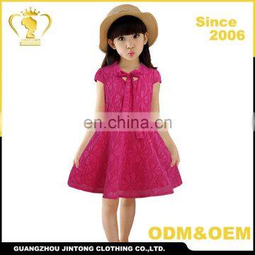 New style high quality pure cotton child baby dress