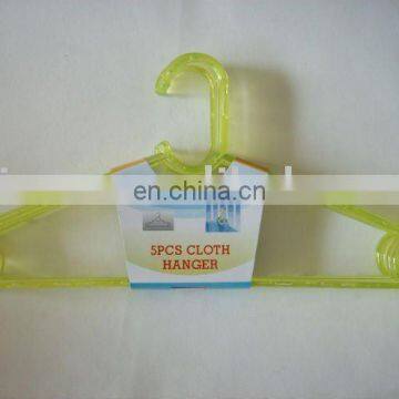 Plastic Hanger of Clothes