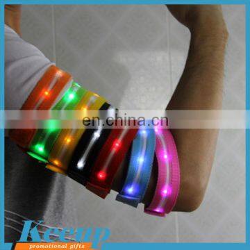 Promotional customized safety LED flashing armband