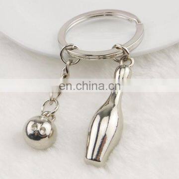 Classical high quality OEM promotional bowling keychain