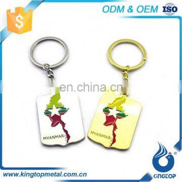 Universal Different Countries Metal Logo Key Ring Custom Keychain photo-4