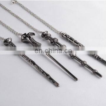 Decoration Cosplay Famous Novel Magic Wand Alloy Anime Necklace,Hot Selling Items Aluminum Chian Metal Pendant Necklace Fashion photo-2