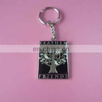 2017 wholesale customized company souvenir soft enamel metal keychain with epoxy