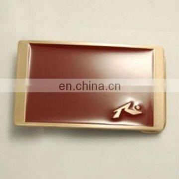 red enamel custom belt buckles for men