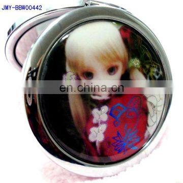 Cute Barbie Doll Fashion Promotional Matel Pocket Mirror photo-5