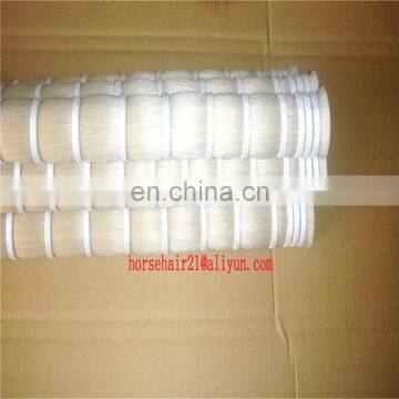 80cm white double drawn horse tail hair for bow hair