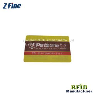 2018 hot sale pvc material transparent plastic business card