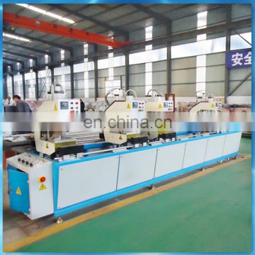 Four head welding UPVC profile window door making machine