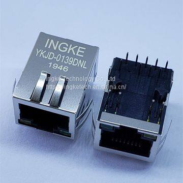 INGKE YKJD-0139DNL Direct Substitute HR861153C Single Port 100 Base-T Through Hole POE RJ45 Jacks With Magnetics