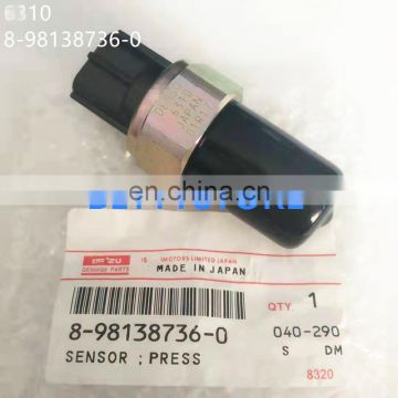 Genuine and new diesel common rail fuel pressure SENSOR 499000-6310, 8-98138736-0