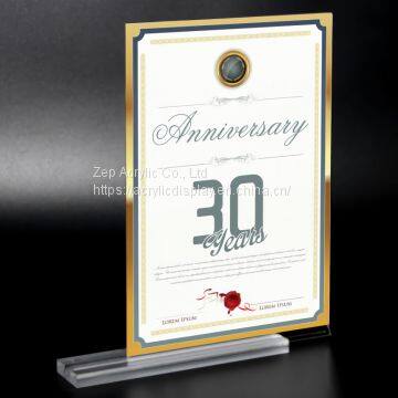 A4 A5 Clear Acrylic Photo Picture Frame Tabletop Sign Display Holder photo-2