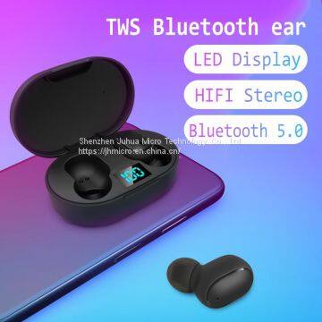 TWS Wireless 5.0 Earphone Noise Cancelling LED Display Mic Handsfree Headphone photo-3