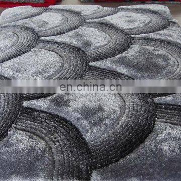 Wholesale Fashion 4D Shaggy Rug 150D Silk Twist Yarn Carpet for Living Room photo-2