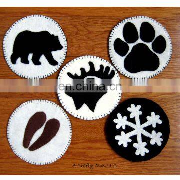 2019 Trends Custom Logo Factory Price Felt Drink Coaster photo-6