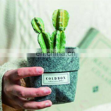 Custom office present foldable table felt plant pot