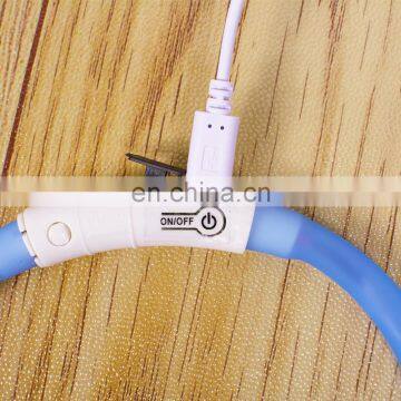 Wholesale Adjustable Reflective Bling Fancy Light Up Waterproof Luxury Designer PVC Custom Led Pet Dog Cat Collar For Dog photo-6