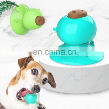 Pet Products Explosion Model Sucker Dog Toy Licking Device Licking Resistant Rubber Plate Molar Cake Puzzle Bite photo-6