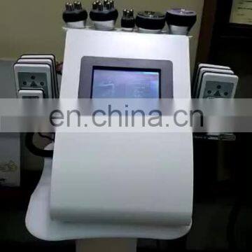 2020 Hot sell Vacuum 40K Cavitation rf body slimming Ultrasound 6 in 1 weight loss lipolaser beauty machine