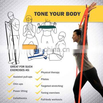 Custom Logo Fitness Exercise Tribe Lifting Fabric Pull up Resistance Bands Set for Hip Circle photo-5