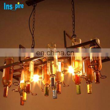 Moderate Modern Iron and Glass Pendant Linear Ceiling Lamp 3 Lights photo-2