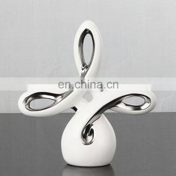 Chinese Traditional Wishful Knot High-quality Exquisite Ceramics Office Living Room Crafts Furnishings