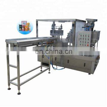 Stand spout pouch filling and capping machine for tomato paste/sauce