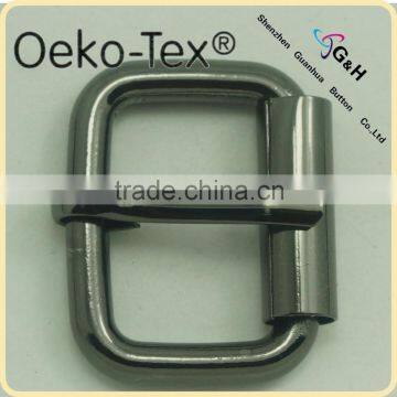 gun metal color simple metal zinc alloy buckle for handbags