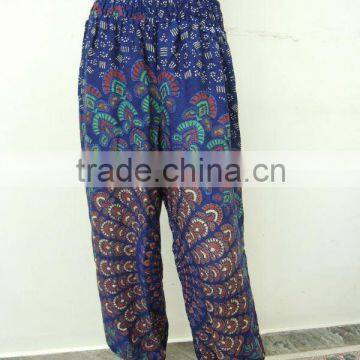 HAREM TROUSER,BOHO GYPSY HAREM PANT,INDIAN PRINTED PANT,SOFT RAYON PANT,LOOSE BAGGY PANT,GENIE ALIBABA PANT TROUSER