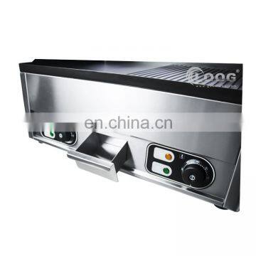 Goodloog Commercial Kitchen Equipment Grooved &Flat Teppanyaki Griddle Plate Stainless Steel Electric Induction Griddle photo-3