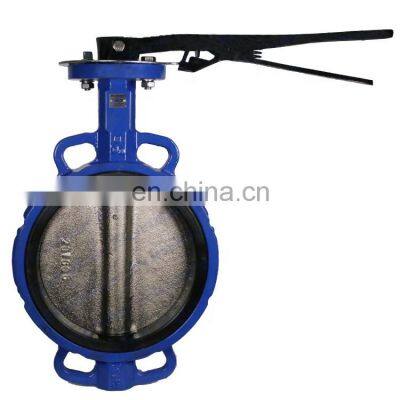 Bundor Industrial handle butterfly valve dn50-800 Drawing Wafer Butterfly Valve