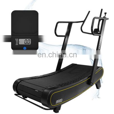 high quality gym equipment manual non-motorized running machine with best price  gym Curved treadmill & air runner