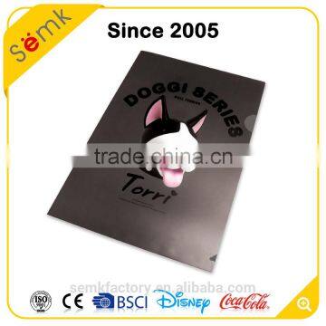 Semk Factory Cheap Plastic File Folder Cover Dog Clear Plastic Document Folder photo-2