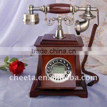 Exquisite Old Style Wooden Box Telephone